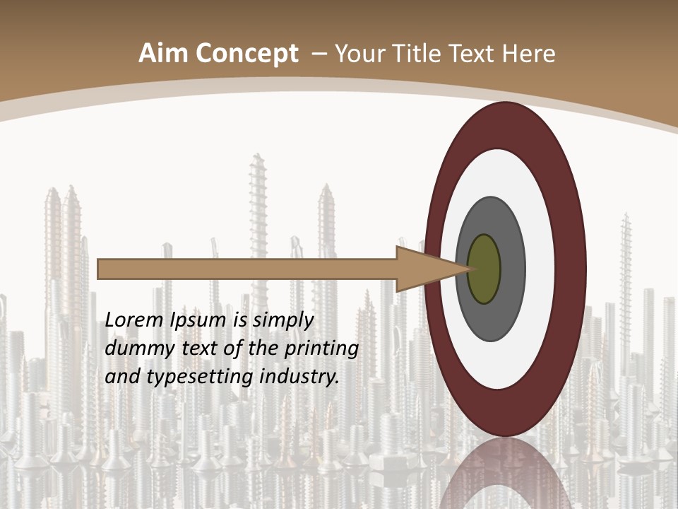 Equipment Nut Steel PowerPoint Template