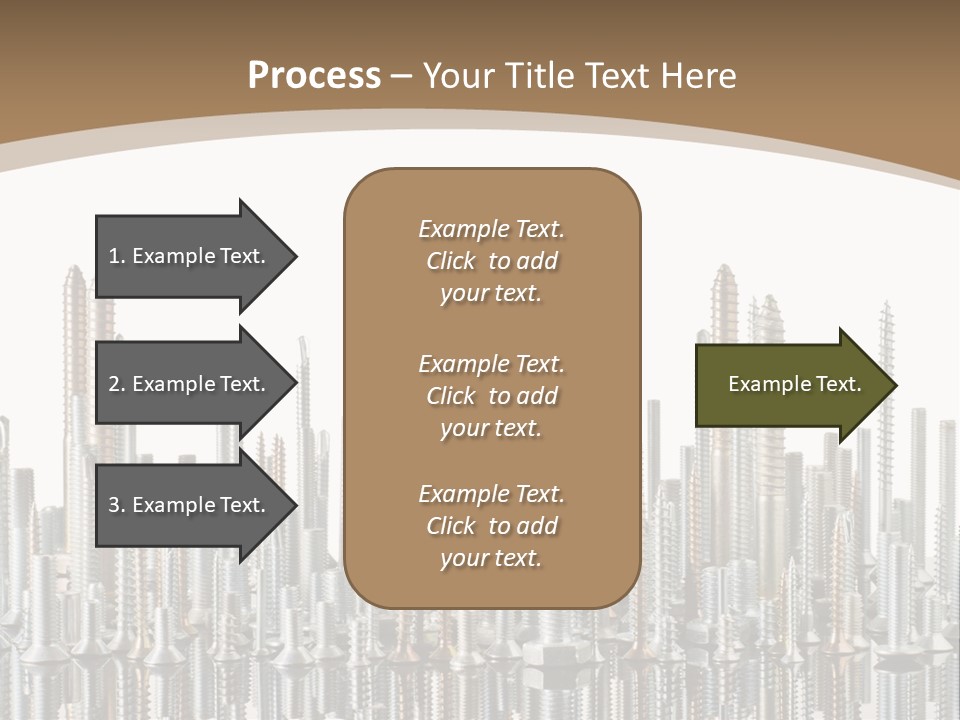 Equipment Nut Steel PowerPoint Template