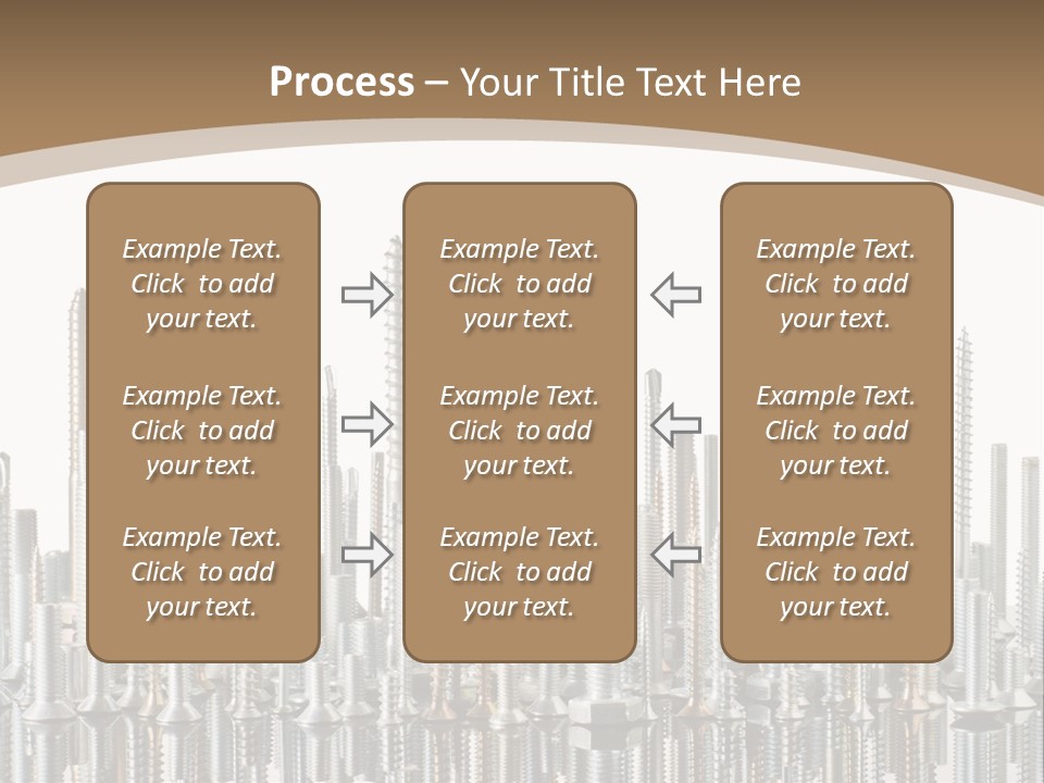 Equipment Nut Steel PowerPoint Template