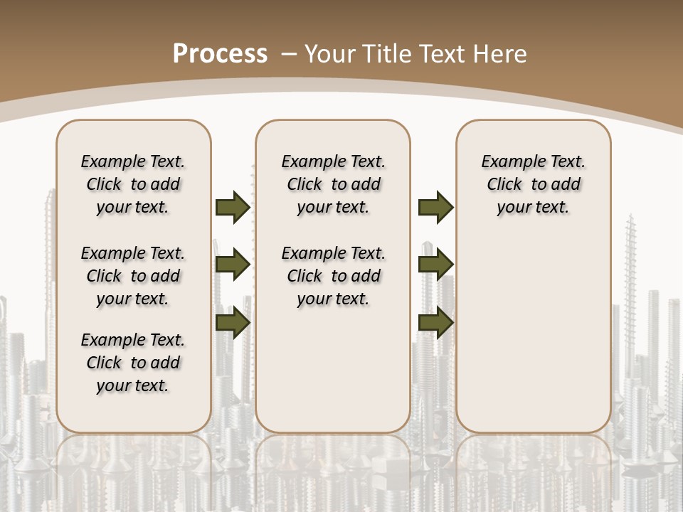 Equipment Nut Steel PowerPoint Template