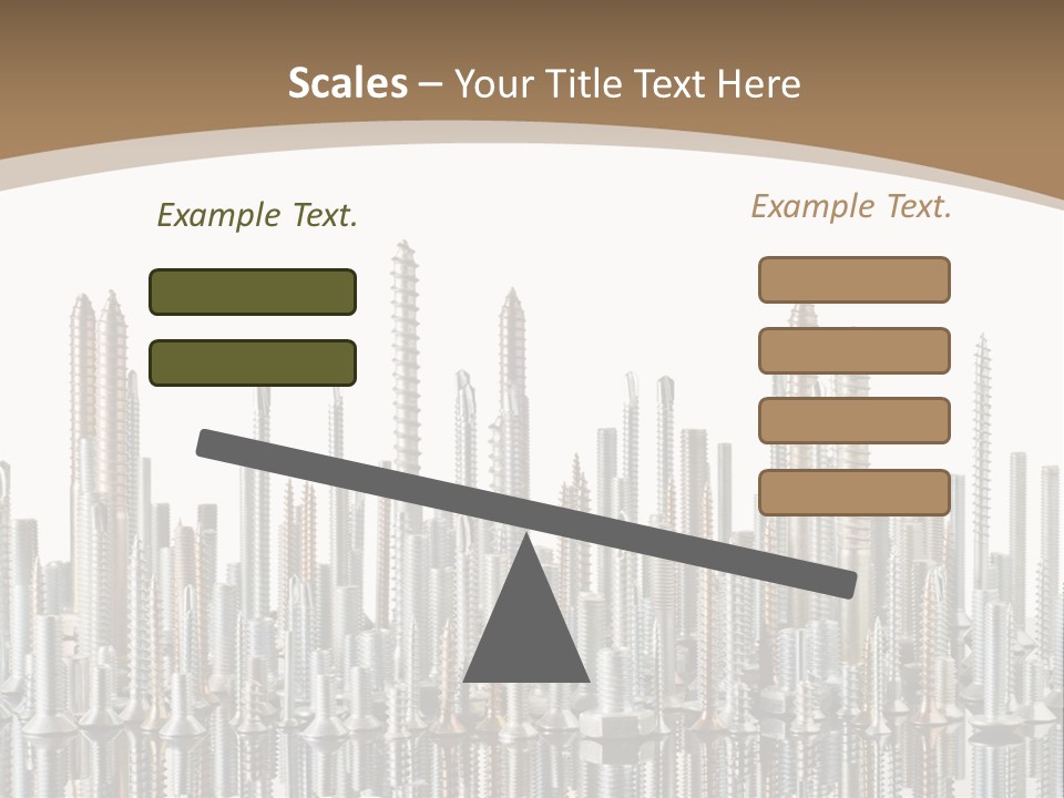 Equipment Nut Steel PowerPoint Template