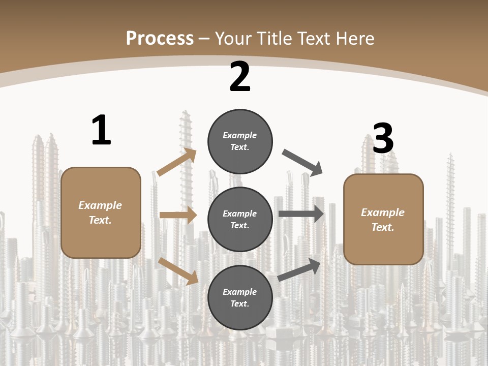 Equipment Nut Steel PowerPoint Template