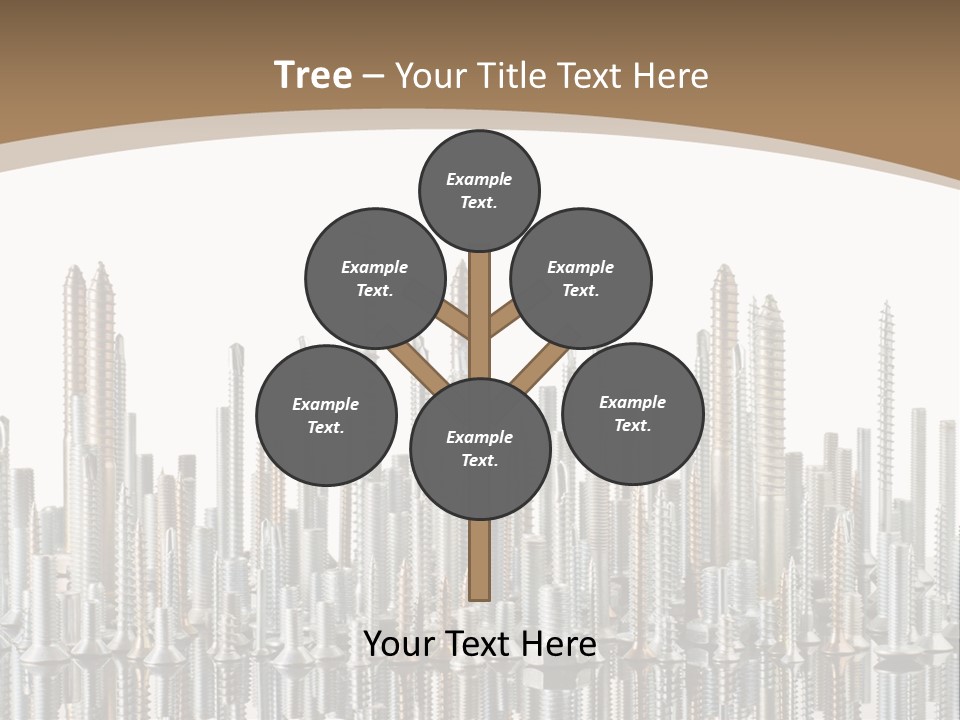 Equipment Nut Steel PowerPoint Template