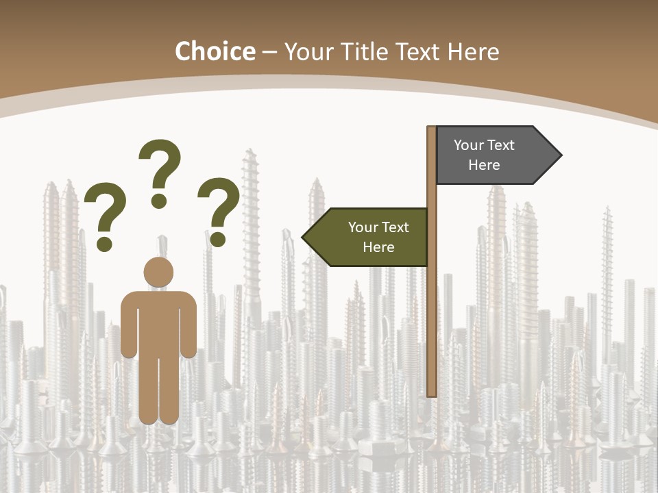 Equipment Nut Steel PowerPoint Template
