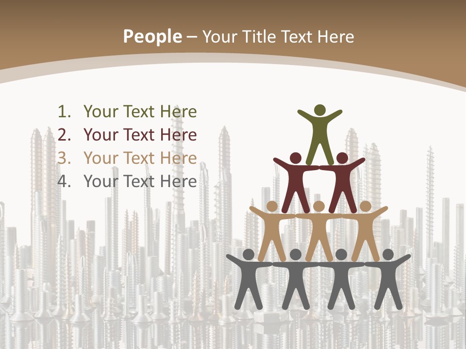 Equipment Nut Steel PowerPoint Template