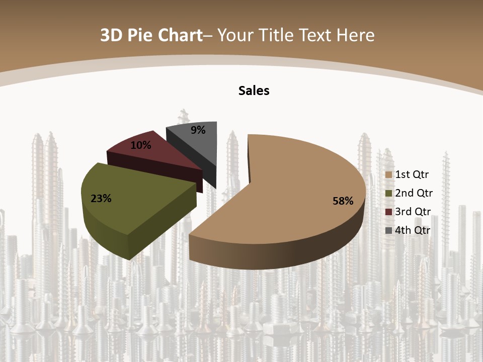 Equipment Nut Steel PowerPoint Template