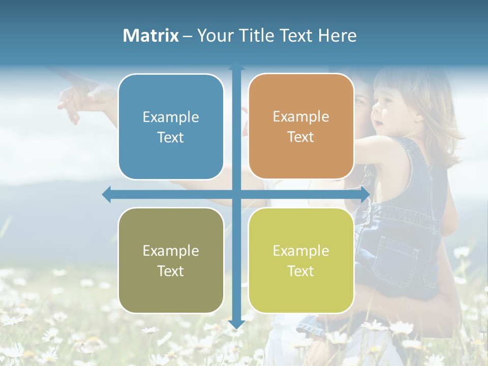Joyful People Belonging To The Caucasian Race PowerPoint Template