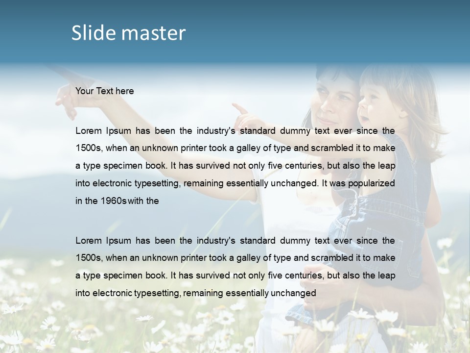 Joyful People Belonging To The Caucasian Race PowerPoint Template