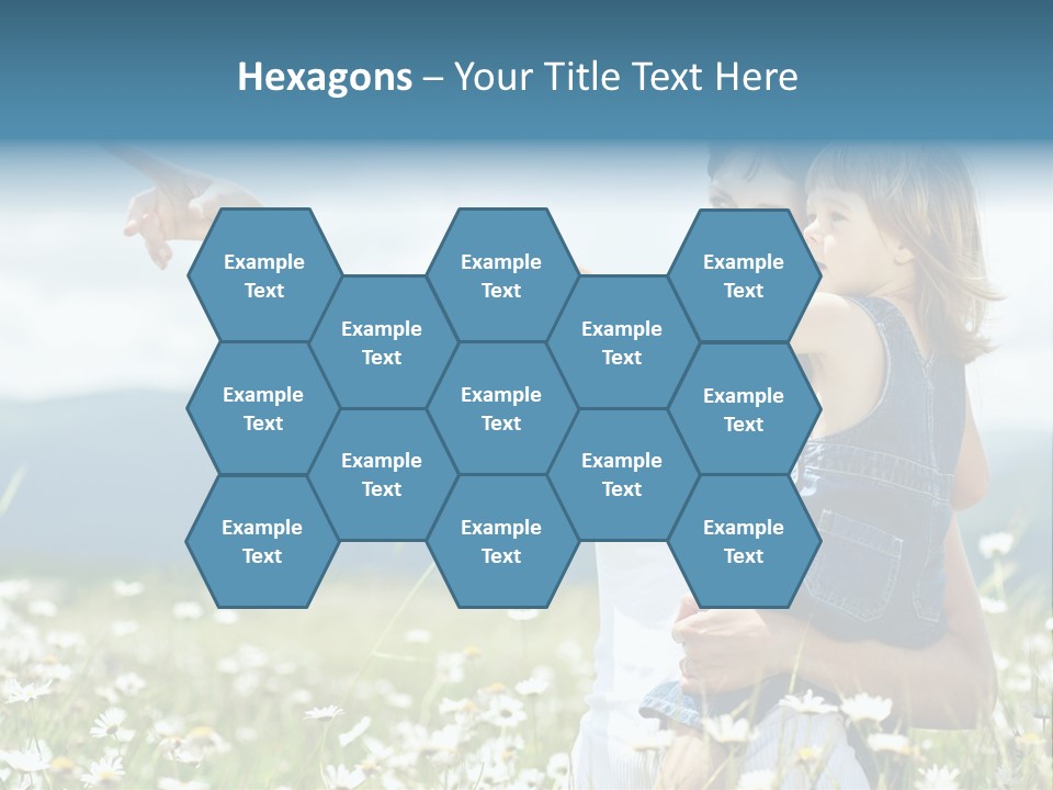 Joyful People Belonging To The Caucasian Race PowerPoint Template