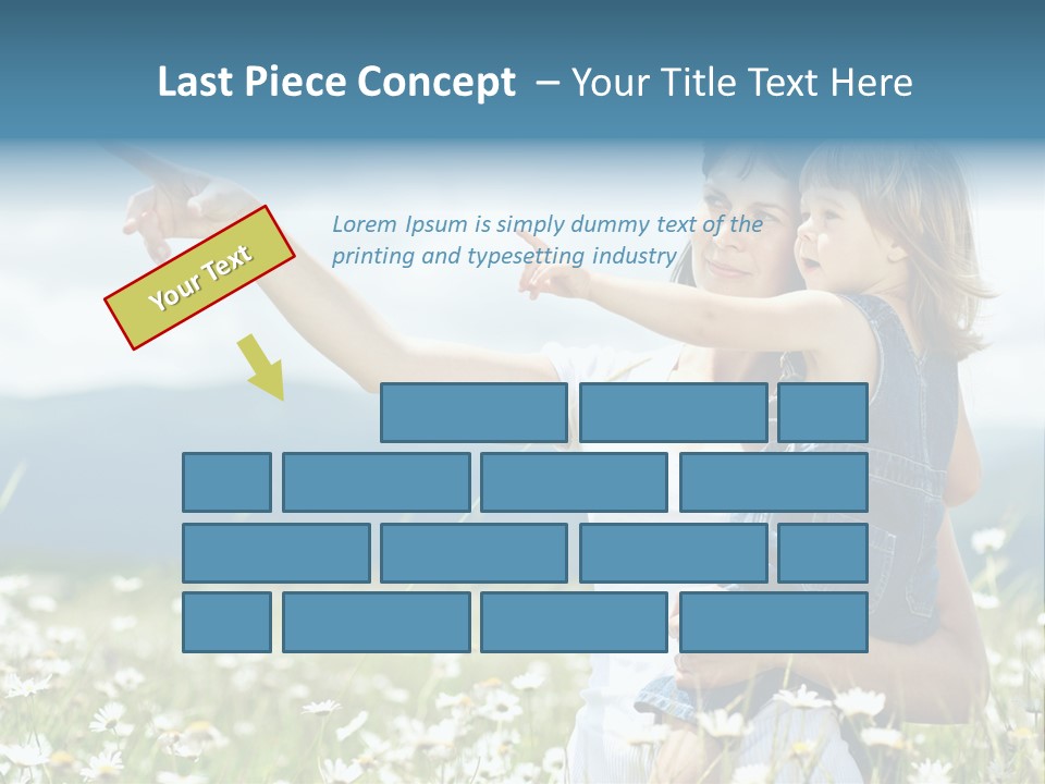 Joyful People Belonging To The Caucasian Race PowerPoint Template