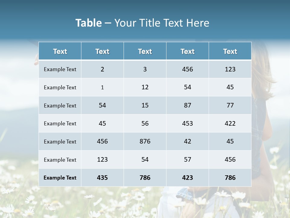 Joyful People Belonging To The Caucasian Race PowerPoint Template