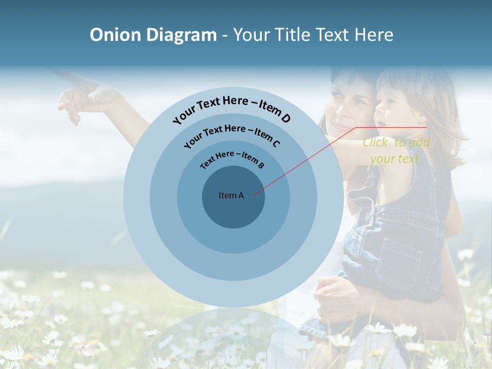 Joyful People Belonging To The Caucasian Race PowerPoint Template