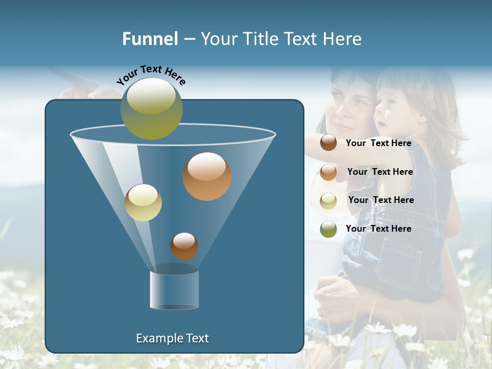 Joyful People Belonging To The Caucasian Race PowerPoint Template
