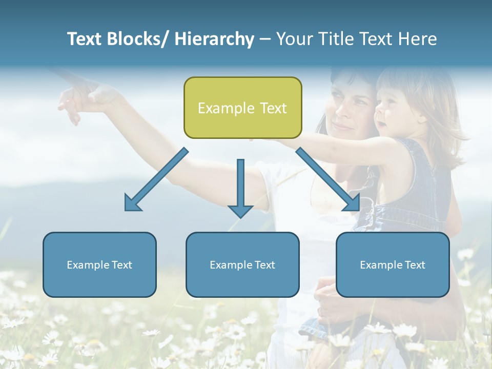 Joyful People Belonging To The Caucasian Race PowerPoint Template