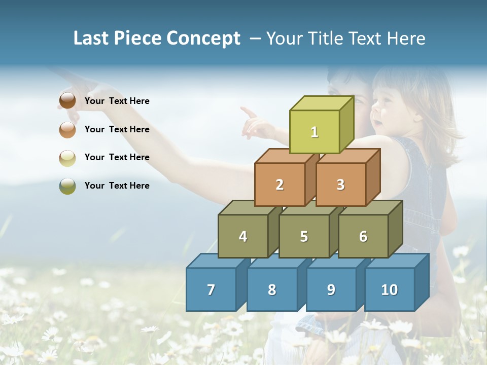 Joyful People Belonging To The Caucasian Race PowerPoint Template