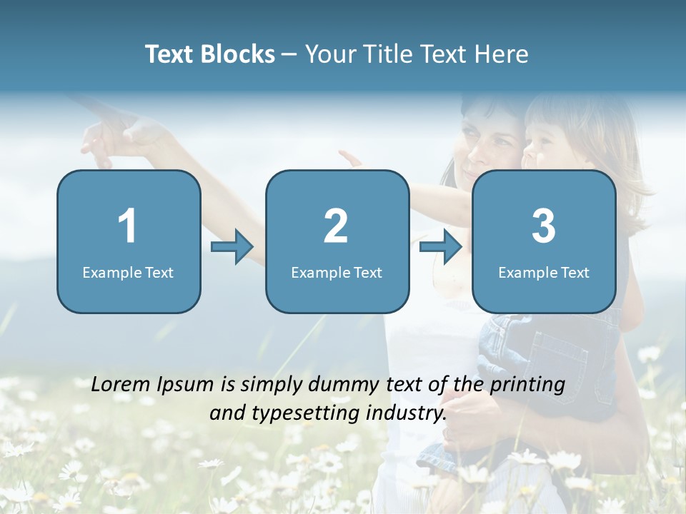 Joyful People Belonging To The Caucasian Race PowerPoint Template