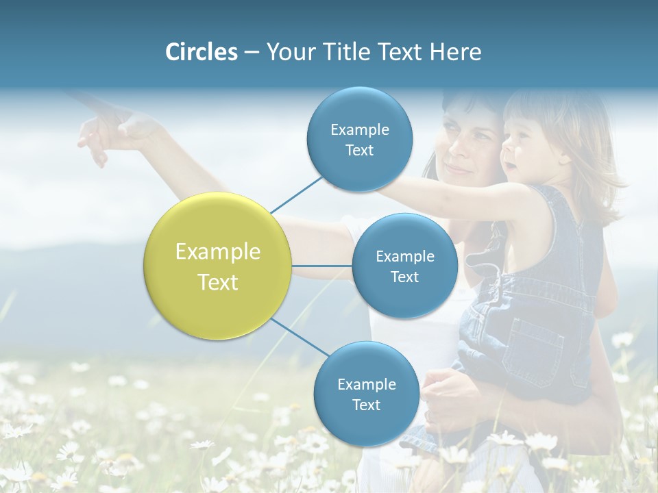 Joyful People Belonging To The Caucasian Race PowerPoint Template