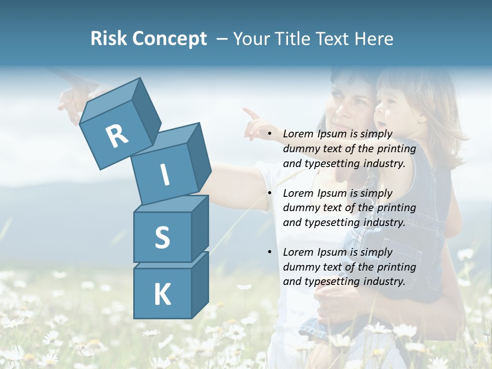 Joyful People Belonging To The Caucasian Race PowerPoint Template