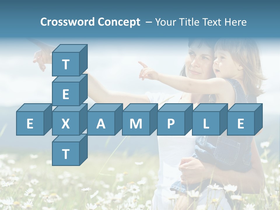 Joyful People Belonging To The Caucasian Race PowerPoint Template