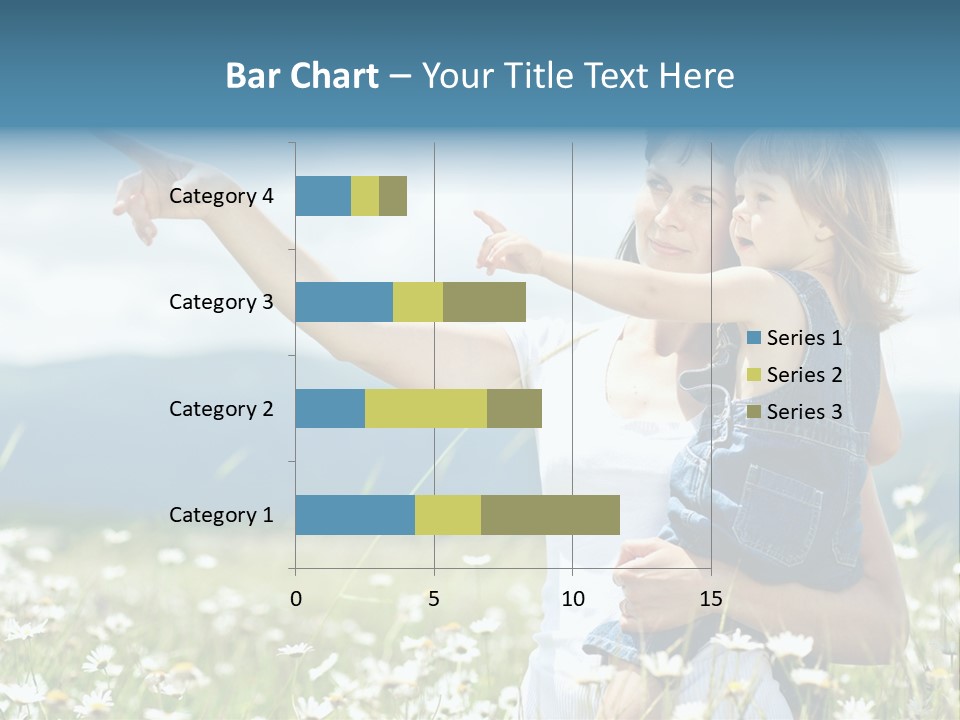 Joyful People Belonging To The Caucasian Race PowerPoint Template