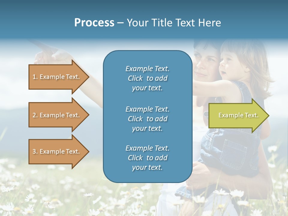 Joyful People Belonging To The Caucasian Race PowerPoint Template