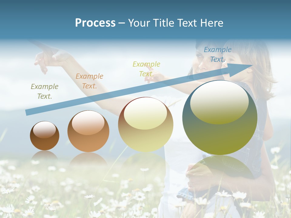 Joyful People Belonging To The Caucasian Race PowerPoint Template