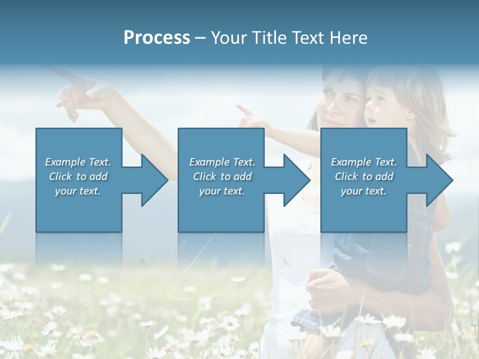 Joyful People Belonging To The Caucasian Race PowerPoint Template
