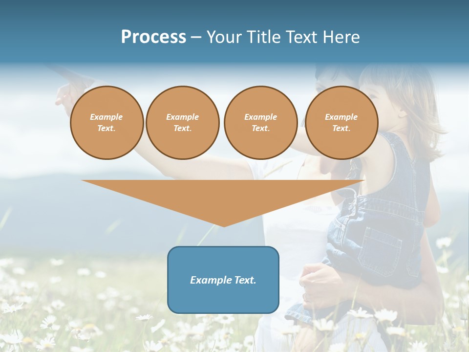 Joyful People Belonging To The Caucasian Race PowerPoint Template