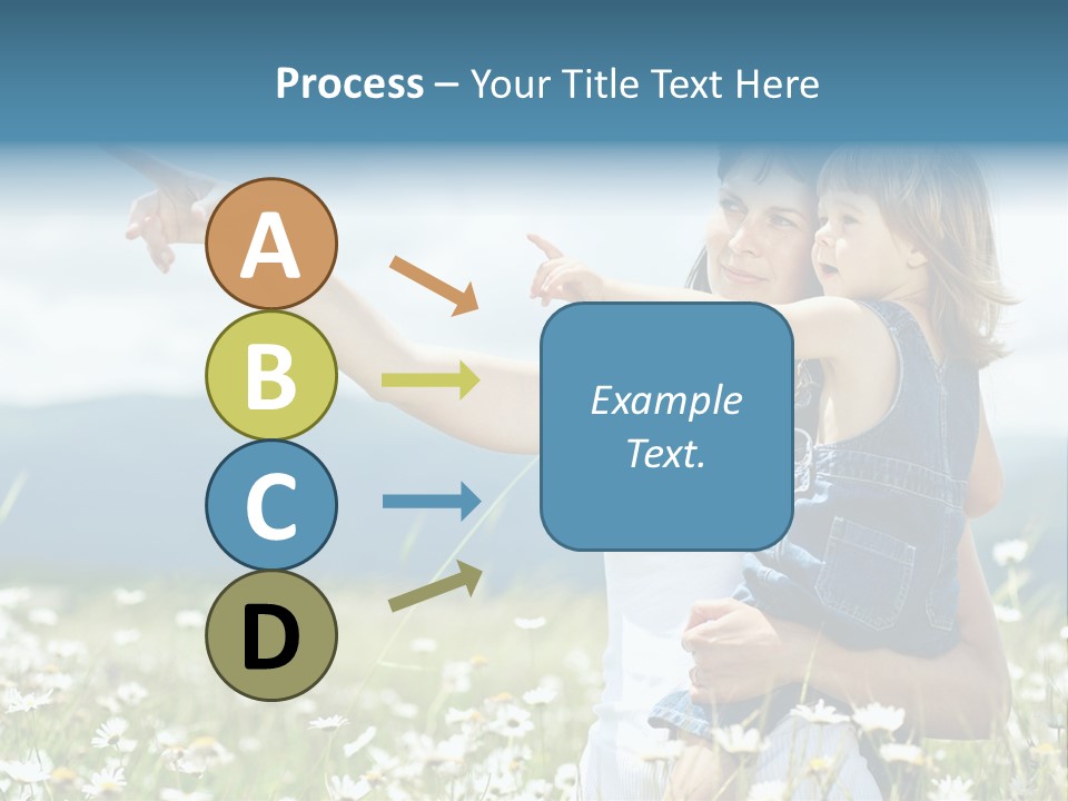Joyful People Belonging To The Caucasian Race PowerPoint Template