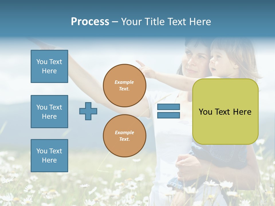 Joyful People Belonging To The Caucasian Race PowerPoint Template