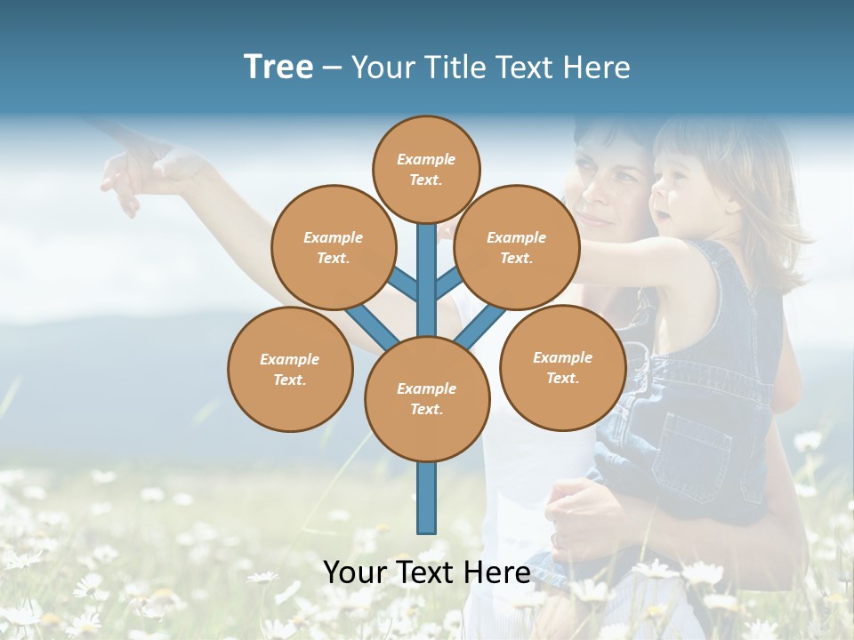 Joyful People Belonging To The Caucasian Race PowerPoint Template