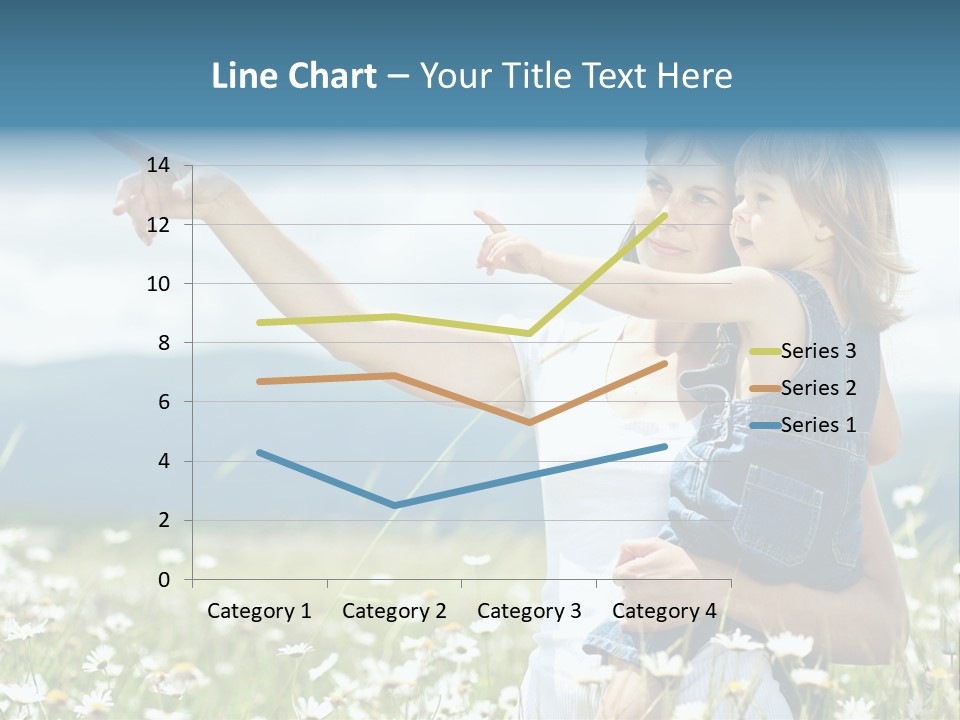 Joyful People Belonging To The Caucasian Race PowerPoint Template