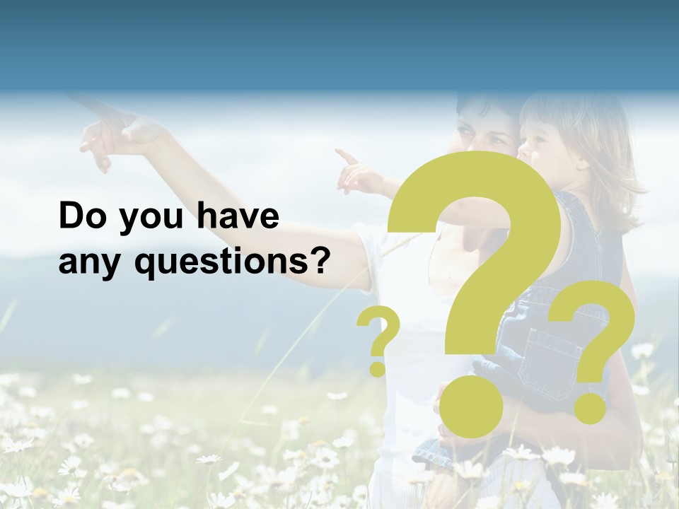 Joyful People Belonging To The Caucasian Race PowerPoint Template