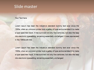 Satay Plate Gourmet PowerPoint Template
