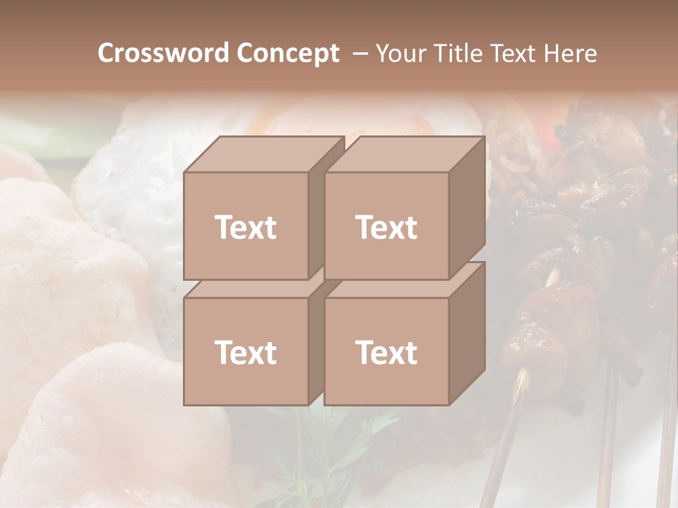 Satay Plate Gourmet PowerPoint Template