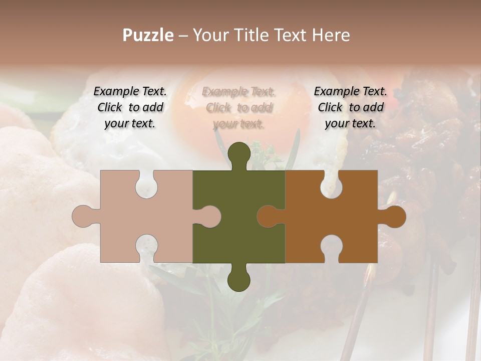 Satay Plate Gourmet PowerPoint Template