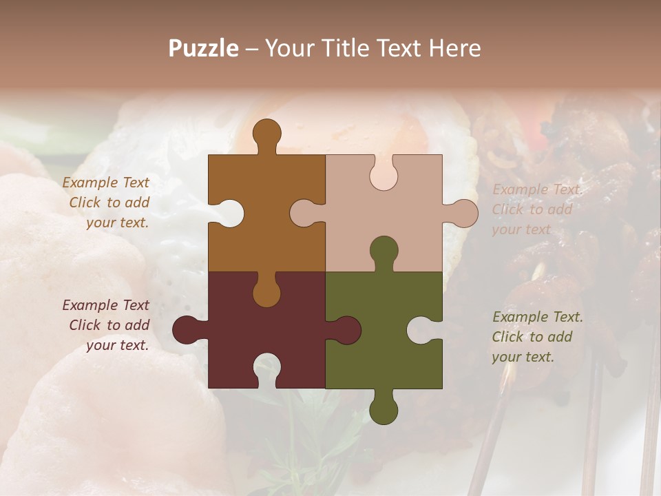Satay Plate Gourmet PowerPoint Template