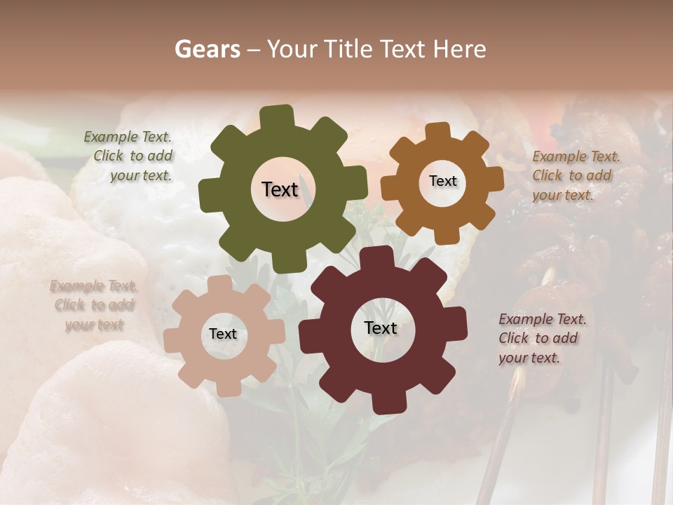 Satay Plate Gourmet PowerPoint Template