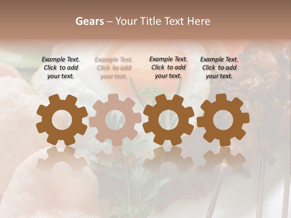 Satay Plate Gourmet PowerPoint Template