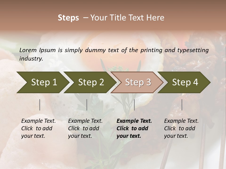 Satay Plate Gourmet PowerPoint Template