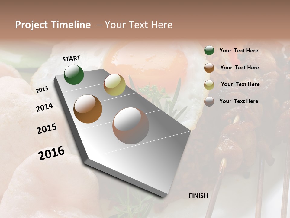 Satay Plate Gourmet PowerPoint Template