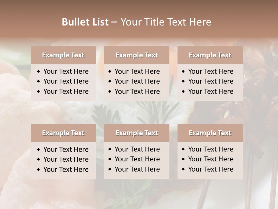 Satay Plate Gourmet PowerPoint Template