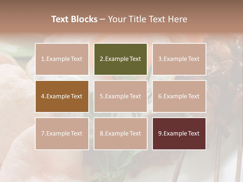 Satay Plate Gourmet PowerPoint Template