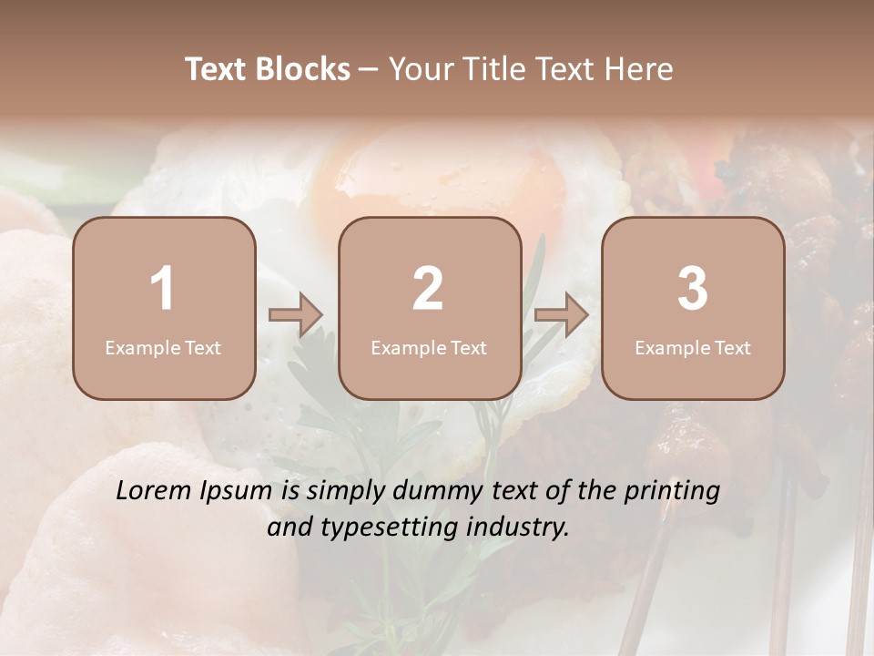 Satay Plate Gourmet PowerPoint Template