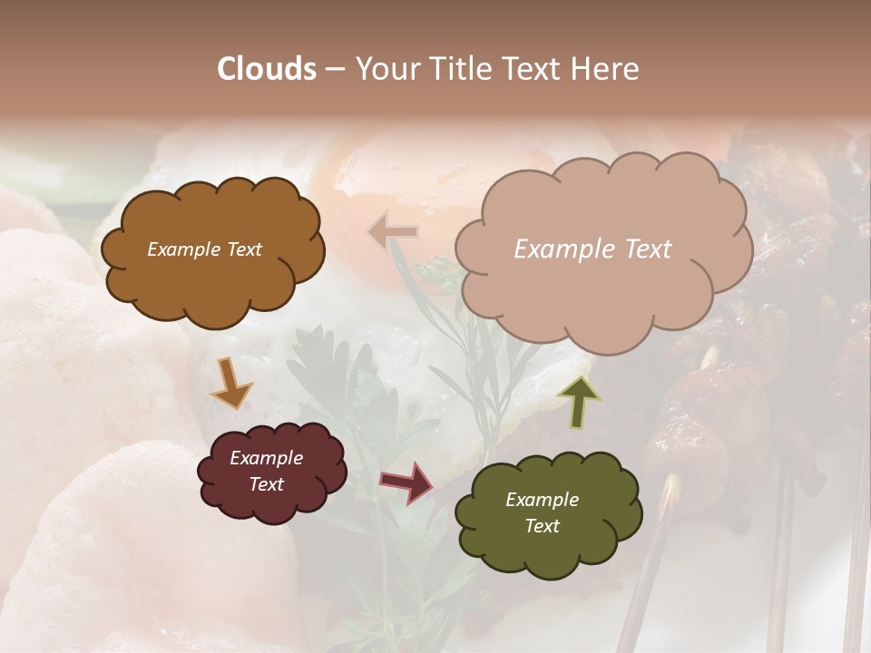 Satay Plate Gourmet PowerPoint Template