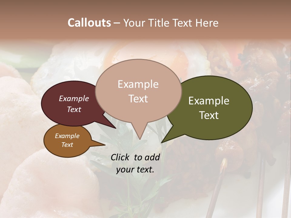 Satay Plate Gourmet PowerPoint Template
