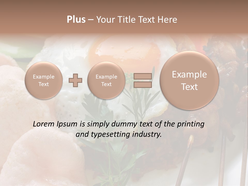 Satay Plate Gourmet PowerPoint Template