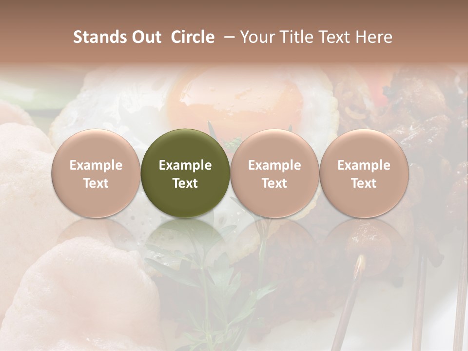 Satay Plate Gourmet PowerPoint Template