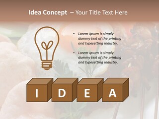 Satay Plate Gourmet PowerPoint Template