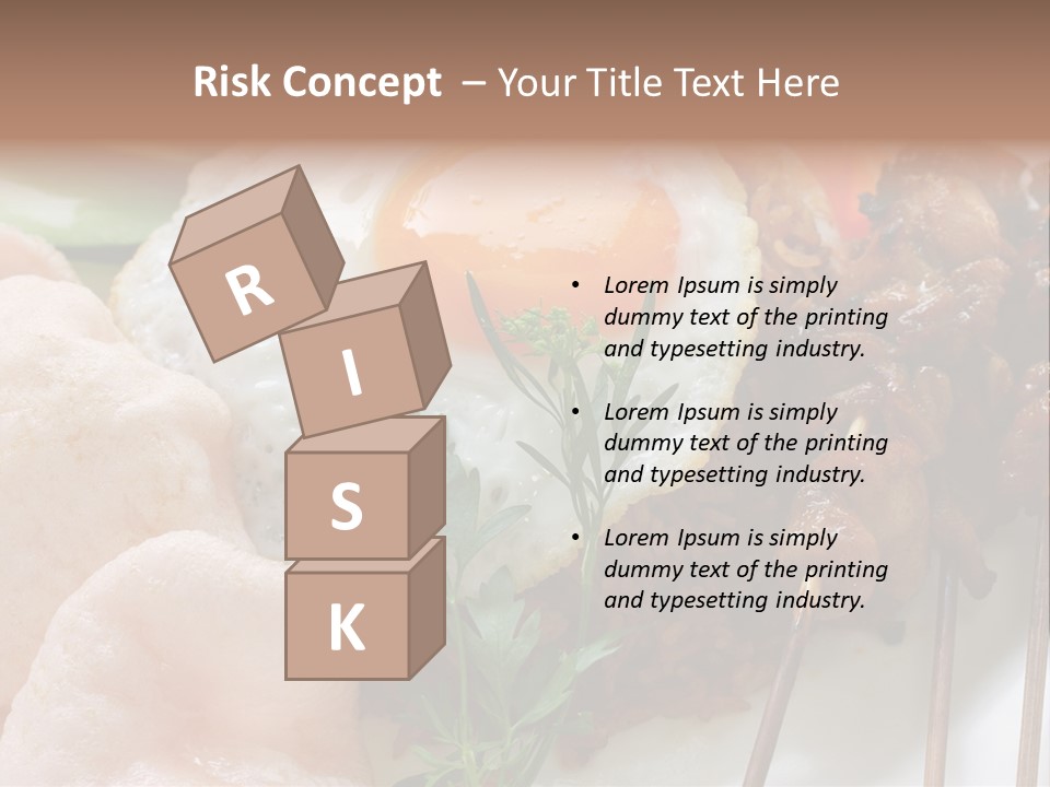 Satay Plate Gourmet PowerPoint Template